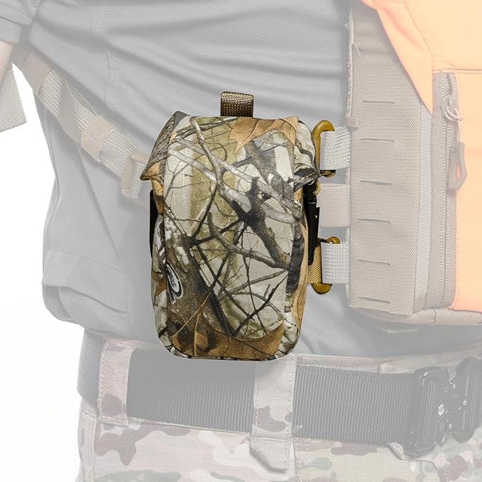Rangefinder Pouch with Protective Padding and Quick-Release Buckle Molle Compatiblefor Binocular Packs Tactical Hunting Bag Accessory