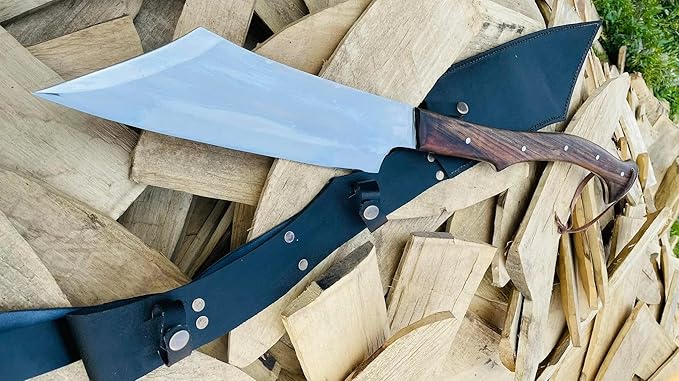 12 Inch Custom Axe Knife Viking Seax Axe Machete Knife Tactical Tomahawk Survival Heavy Duty Machete Camping Outdoors Survival