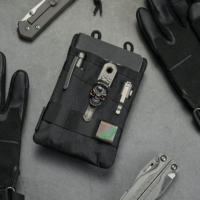 VIPERADE VE1 Pocket Organizer EDC Pouch for Men EDC Organizer Storage EDC Gears Multitool Pocket Pouch Hold Your Flashlight/Pocket Knife Pen Notebook