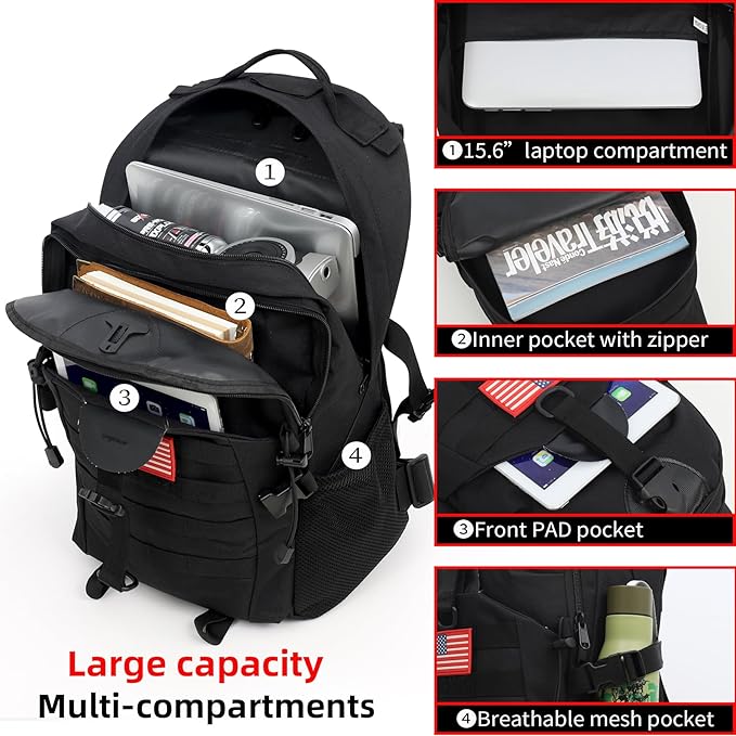 Camo Backpack for boys Teen Boys Backpacks for School Camo Bookbag for kidSmall Tactica Backpack for outdoor 30L