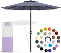 Midtown Umbrellas The Lean Patio Umbrella (Terylast Fabric - Textured Purple 10 Foot)