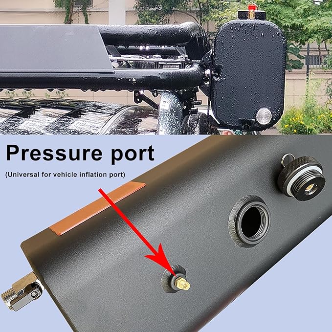 Pressurized Water Tank for Camping Shower Roof Rack Mounted Off-Road Shower Fit for Overland Off-Road Vehicles Trucks RV Camping Beach Cleaning