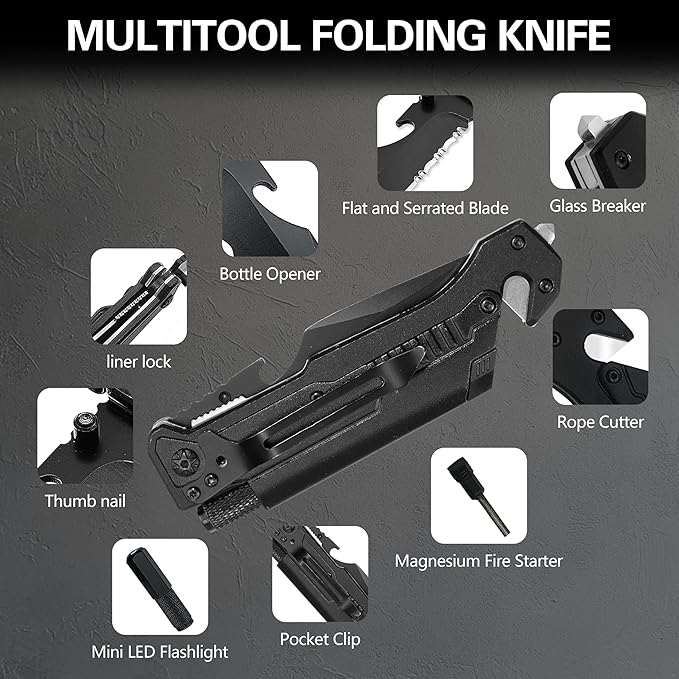 Father's Day Mother's Day Birthday Gift for Men/Women/Him/Her: ALBATROSS Custom Engraved Pocket Knife - Personalized EDC Folding Knife - Outdoor Multitool for Dad Mom Boyfriend Girlfriend Husban