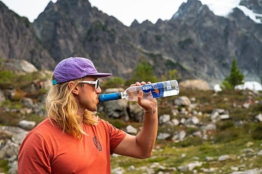 Platypus Quickdraw Ultralight Backpacking Water Filter Blue