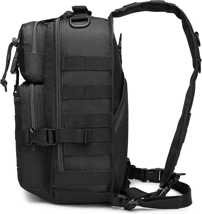 ATBP Tactical Crossbody Backpack Large Sling Pack With Holster Shoulder Bag For Men Outdoors Hiking Camping Gym