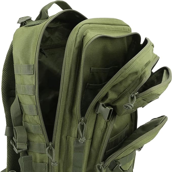 Military Tactical Backpack Large Army 3 Day Assault Pack Molle Bag Backpacks (ACU Camo) (Army Green)