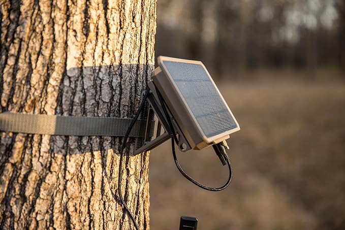 Moultrie - Solar Panel Power Pack - 3.4W - Gen 2 Solar Panel with Battery for Trail Cameras - 7.2v 3350mAh