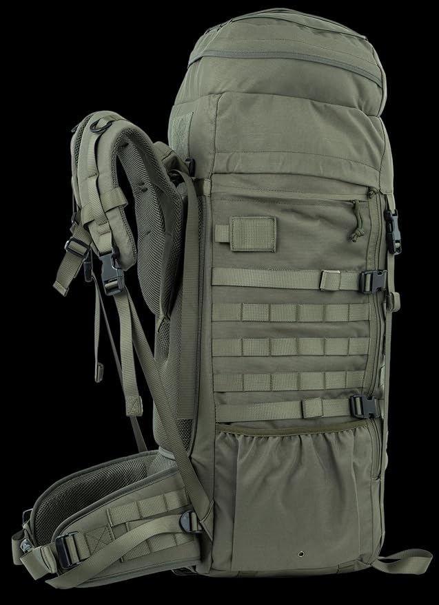 75L Tactical Backpack with Internal Frame MOLLE and Hydration System