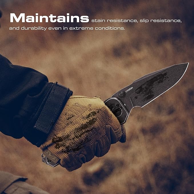 REALSTEEL Evolution Ironclad Folding Pocket Knife3.8Droppoint D2 BladeButton Frame LockG10 HandleThumb StudSafety Switch6.5ozEDC Tactical Indoor OutdoorCampingHikingDaily UseGift for Men W