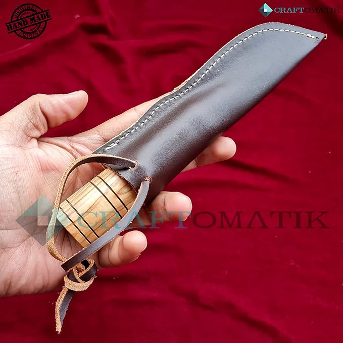 Medieval Knife | Handmade Viking Knife | Celtic Knife for Garden and Camping with Leather Bag | LARP | HFK23