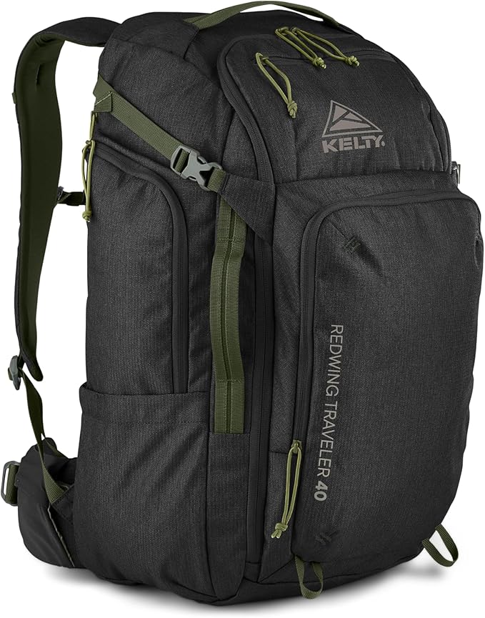 Kelty | Redwing Traveler Backpacks Travel Pack for Adventure Travel | Burnt Olive &amp Black