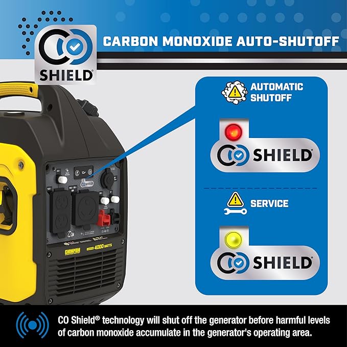 Champion Power Equipment 4000-Watt RV Ready Portable Inverter Generator with Quiet Technology and 3 Year Warranty