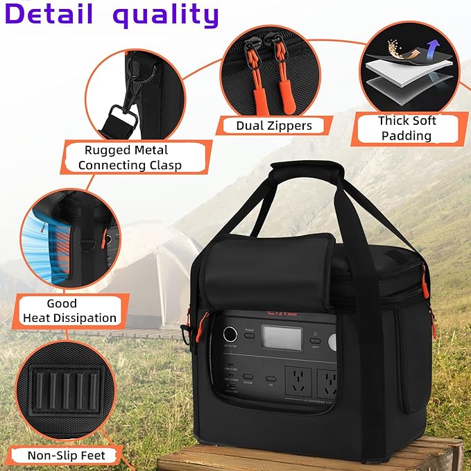 Carrying Case Compatible with jackery 1000 v2Generator Covers with Wheels and Pull Rods Compatible with jackery portable power stationCarrying Bag Compatible with Jackery Explorer 1000 V2 ﻿