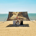 ALAZA Labrador Dog Plays Cards Beach Tent Sun Shelter Portable Canopy Sunshade for Outdoor Camping Picnics Backyard Fun 10x9 ft