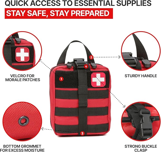 Orca Tactical MOLLE Rip Away EMT First Aid IFAK Pouch Medical Empty Bag