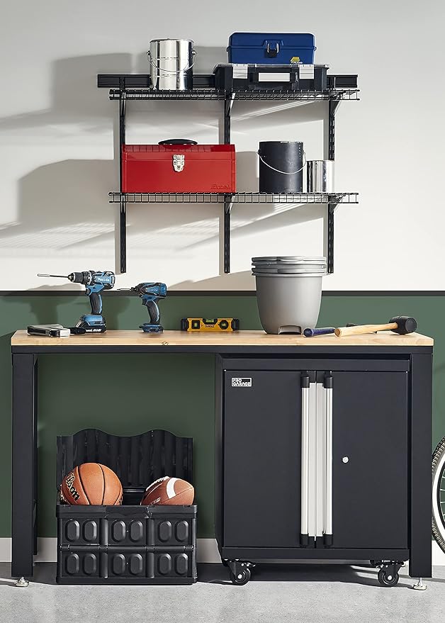 ClosetMaid ProGarage 10848 12 Quart Utility Storage Tote Container Black