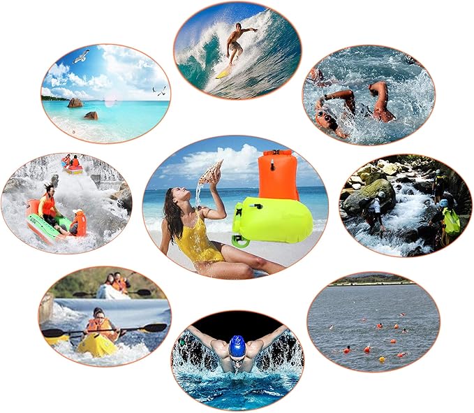 Swim Buoy20L Storage Swimming Life-Saving Dry Drift Bag for Open Water Swimmers Triathletes Kayakers and Snorkelers Highly Visible Buoy Float for Safe Swim Training