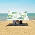 ALAZA Cute Watercolor Turtle Pattern Beach Tent Sun Shelter Portable Canopy Sunshade for Outdoor Camping Picnics Backyard Fun 10x9 ft