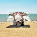 ALAZA Watercolor Cow Beach Tent Sun Shelter Portable Canopy Sunshade for Outdoor Camping Picnics Backyard Fun 10x9 ft