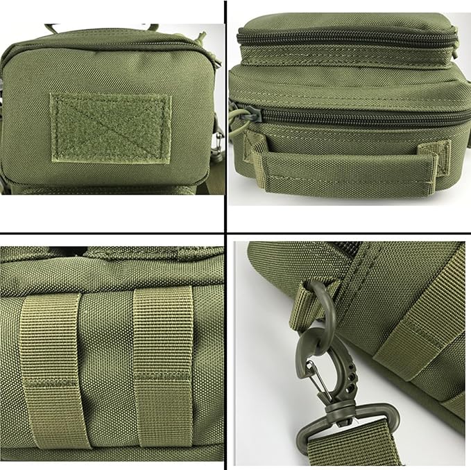 6L Military Camouflage Crossbody Pack Water Proof Tactical One Strap Small Bag with Detachable Strap