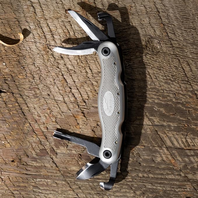 FLEXCUT Right Handed Carvin Jack 2.0 Folding Multi Tool for Woodcarving Includes 6 Blades Made in USA JKN291