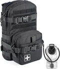 Tactical Small MOLLE Hydration Pack Outdoor Water Bladder Carrier Pack for Vest Backpack(Black+Bladder)
