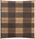 Saddlebrown Buffalo Plaid Check Tartan Scotland Beach Tent UPF50+ Protection Easy Setup Large Portable Sun Shelter with Sturdy Poles Sandbags and Shovel for Camping Trips Fishing Backyard