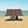 ALAZA Red Rose Flowers Floral Beach Tent Sun Shelter UPF50+ Protection Beach Shade Canopy w/ 4 Sandbags for Outdoor Camping Fishing Backyard Fun Picnic 10x9 ft