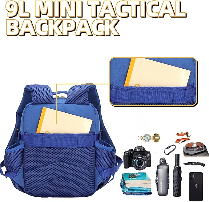 9L Mini Tactical Backpack for Men and Women Tactical Backpack Small for Hiking Small Tactical Bag Fitness Pack