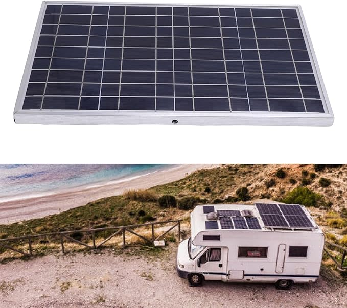 Yosoo Solar Panel Charger 12V Solar Panel Kit 100 Watt with 23% High Conversion Rate USB Type C DC Interfaces for RV Boat Car Trailer Home Off Grid Power