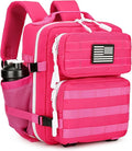 9L Mini Tactical Backpack for Men and Women Tactical Backpack Small for Hiking Small Tactical Bag (Rose Red)