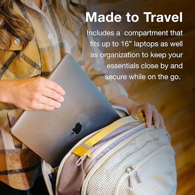 Osprey Transporter 36L Travel Pack - Carry On Backpack with Laptop Sleeve - High Storage Weekender Bag Glow Dew