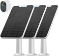 4W Solar Panel Charging Compatible with Arlo Pro 3/Pro 4/Pro 5S/Ultra/Ultra 2 only with 13.1ft Waterproof Charging Cable IP65 WeatherproofIncludes Secure Wall Mount(3-Pack)(Magnetic Connector)