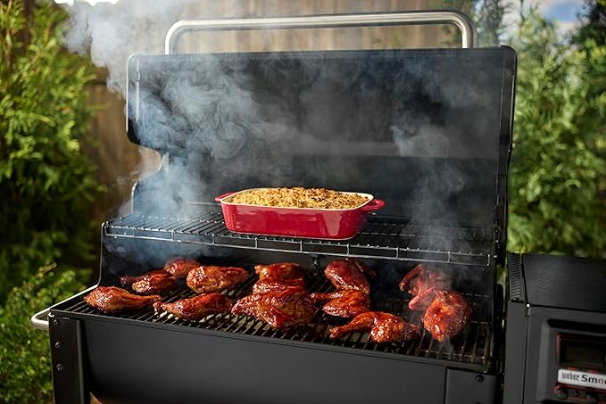 Weber Smoque™ XL 34‑Inch Pellet Smoker Black – Outdoor BBQ Pellet Grill with SmokeBoost™ SmoqueVent™ Airflow System &amp Rapid React™ PID Temperature Control
