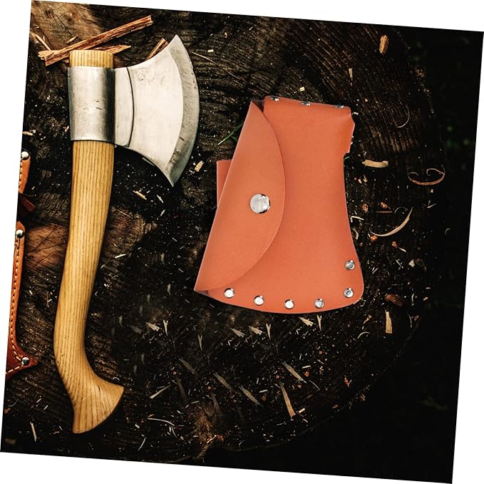 3pcs Protective Outdoor Hatchet Cover Sleeve Leather Case for Safe Storage Portable Design for Camping and Gear for Outdoor Enthusiasts