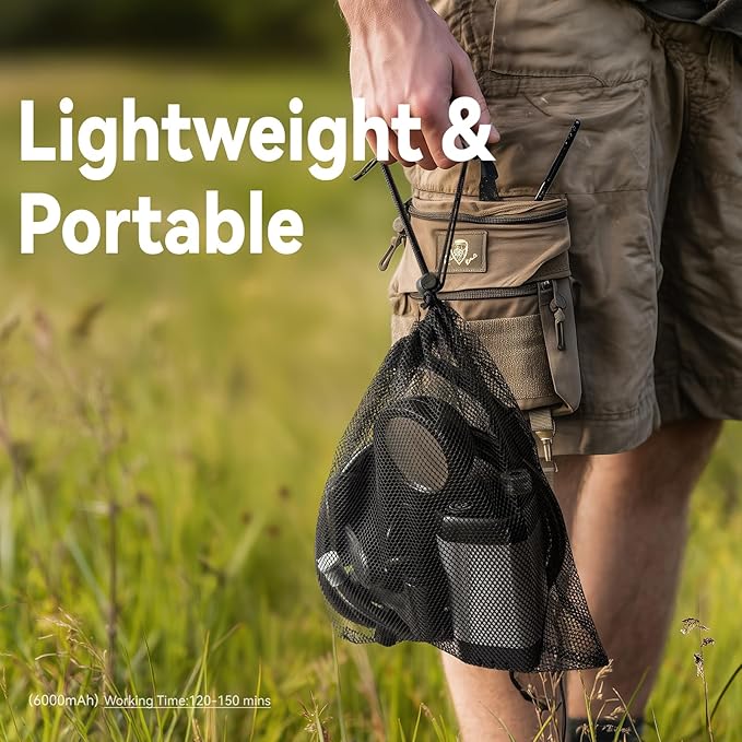 Portable Shower for Camping 6000mAh Rechargeable Camping Shower Pump with Power &amp Temperature Display Shower Head and Bidet SprayerOutdoor Shower Pump for Hiking Travel Pet
