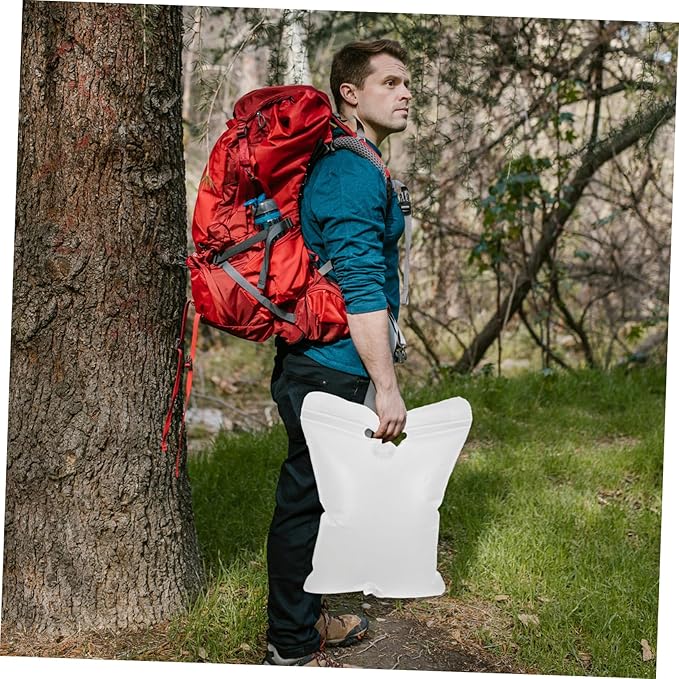 Portable Camp Shower Bag with Water Tube Durable Outdoor Shower for Camping Hiking and to Use Generous Water Capacity for Bathing and Washing Needs