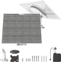 Brinno ASP1000-P Solar Panel Kit Bundle with Mount | 10W Solar Panel for Time Lapse Camera | IP65 Waterproof | DC 5V Outdoor Rechargeable Camera Battery USB-C Cable and Adjustable Security Mount