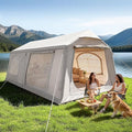 ABORON 2/6/8/10/12 Person Inflatable Camping Tent Easy Setup Blow Up Tent with Hand Pump PU3000mm Waterproof &amp Breathable 4 Season Glamping Tent for Outdoor Camping