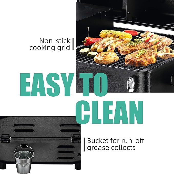 Z GRILLS 2026 200A Table Top Wood Pellet Grill Pellet Smoker with PID V3.0 Controller Meat Probes 202 sq.in Cooking Area Fit for RVs Road Trips &amp Apartments
