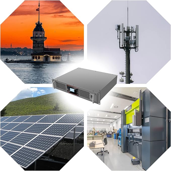 Xijia2000VA 1600W(Peak 3200W) 19 Rack Mount Inverter 2000VA DC 12V 24V 48V to AC 120V 60HZ Solar Converter for Home Use car (DC 48V to AC 120V)
