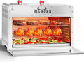 BIG HORN 2 Burner Infrared Gas Grill - 1500℉ Steak Cooker &amp Salamander Broiler Tabletop Propane Grill with Pizza Stone for Outdoor Cooking Stainless Steel Gas BBQ Grill