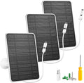 Solar Panel for Security Camera 5W USB Solar Panel for DC 5V Security Camera Micro USB &amp USB-C Port Solar Panel IP65 Waterproof Solar Charger for Camera360° Adjustable Mounting 13ft Cable 3 P