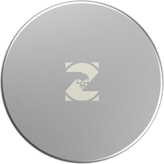 ZPACK Metal Can | Metal Pouch Can | Signature Series | Premium Aircraft-Grade Aluminum Container with Magnetic Closure | Slim EDC Pocket Tin | Carved Engraved Design | Gift for Him (Silver)
