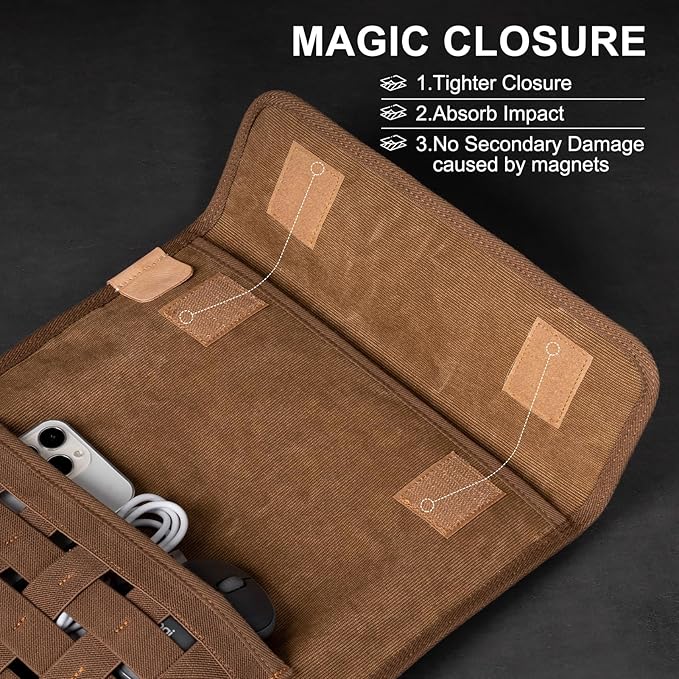 Gexmil Laptop Sleeve 14 Inch Compatible with MacBook Pro M4/M3/M2/M1 Pro/MaxProtective Laptop Travel Case Slim Portable Carrying Bag with Accessory Pocket Brown