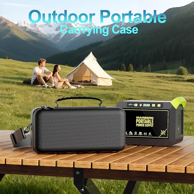 ProCase Hard Travel Case for Anker SOLIX C200 DC/MARBERO 88Wh Power Bank Station Outdoor Carrying Storage Bag for 192Wh 60000mAh Portable Power Station 200W Solar Generator with Adjustable Strap