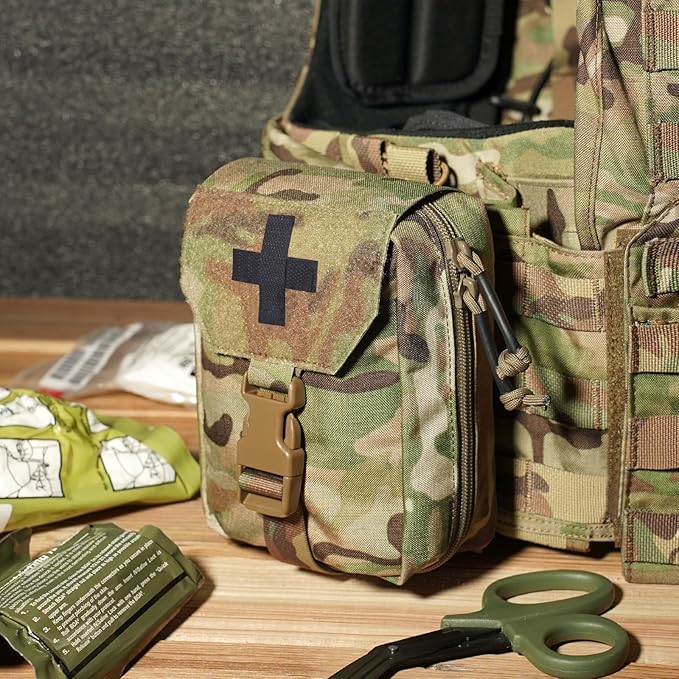 PETAC GEAR Tactical Rip Away Medical IFAK Pouch Tear Off First Aid EDC Pouches Molle &amp Belt Outdoor Emergency Survival Bag