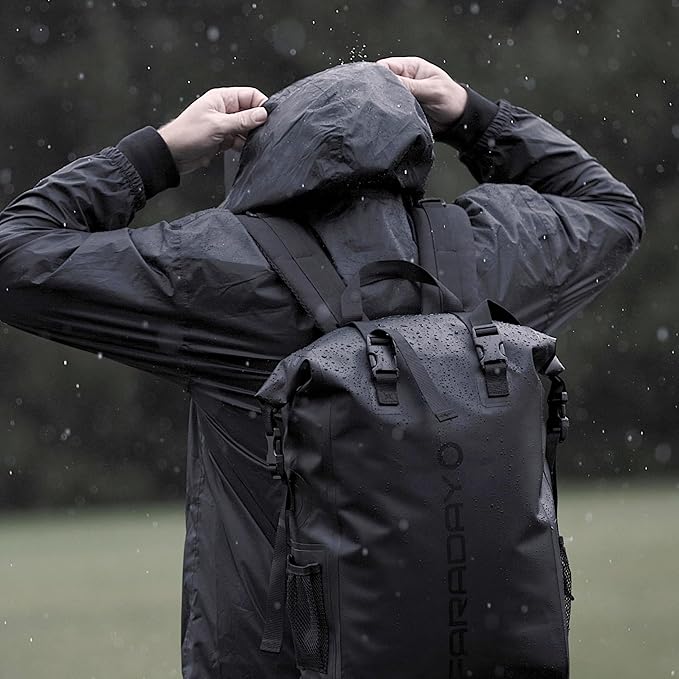 Faraday Dry Bag Backpack + NX3 3pc Kit | Waterproof | Anti-Tracking | RFID Signal Blocking | Protect Data and Devices from Hacking Tracking EMP | Cell Phone | Tablet | Laptop