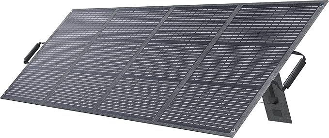 200W Portable Solar Panel with Kickstand Foldable &amp Durable 23.5% High Efficiency Waterproof IP68 for Power Station Off Grid Outdoor Adventures Camping RV Road Trip Home (200W Solar Pannel)