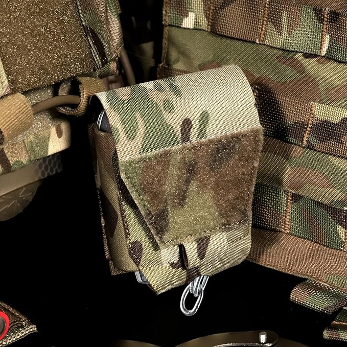 Handcuff Pouch Molle Handcuffs Holder Hoslter Nylon Cuff Pouches Case for Duty Belt Tactical Vest Police Law Enforcement Security Officer Accessories fits Most Hand Cuffs